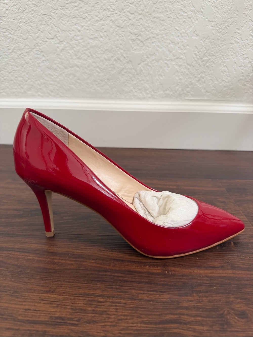 Nine West Red Patent Pointed Toe Pump